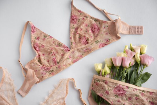 Floral Lace Bralette Set