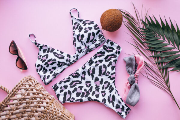 Leopard Print Swim Set